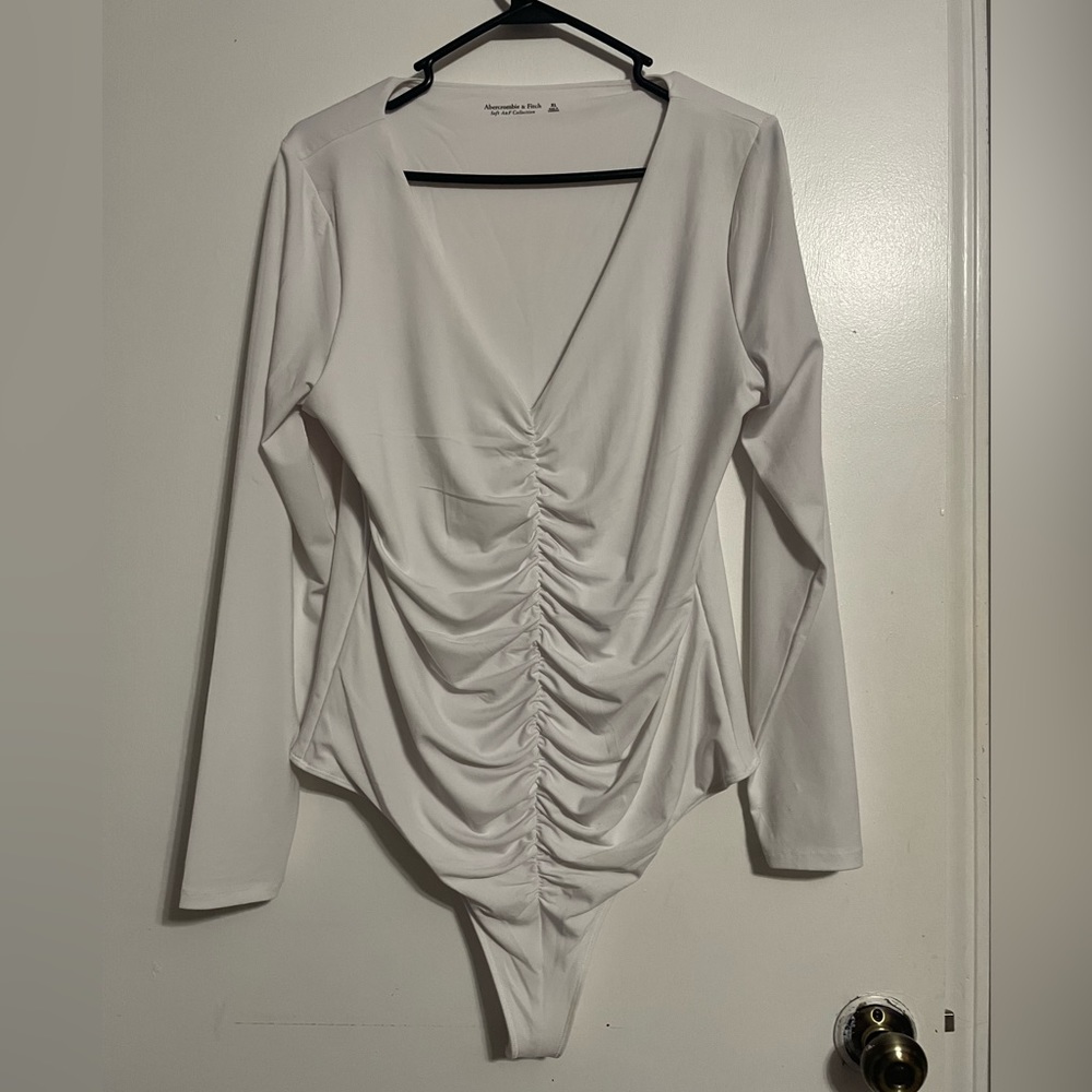 White Soft Collection A&F bodysuit